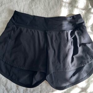 4” black speed up lululemon shorts
